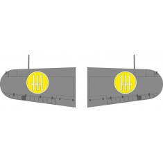 1/32 MC.200 Saetta Wings National Insignia Mask for Italeri kits