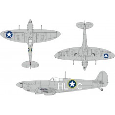1/32 Spitfire Mk.Vb Early Us National Insignia Masks for Kotare kits