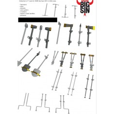 1/48 WWII German AFV Equipment Set Part 1 (7 Tool Sets)