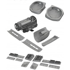 1/48 P-40E Warhawk Advanced Super Detail set for Eduard kits