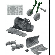 1/72 Spitfire Mk.Vb with Rounded Exhausts Super Detail Set for Eduard Kit