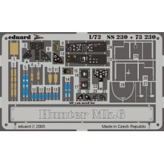 Colour Photoetch for 1/72 Hawker Hunter Mk.6 for Revell kit