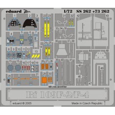 Colour Photoetch for 1/72 Messerschmitt Bf 109F-2/F-4 for Fine Molds kit