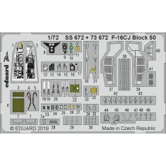 1/72 General Dynamics F-16CJ Fighting Falcon Block 50 Detail Set for Tamiya kits