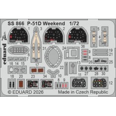 1/72 P-51D Mustang Weekend Detail Parts for Eduard kits