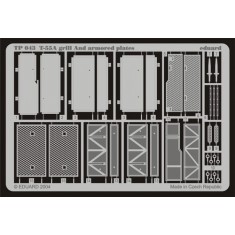 Photoetch for 1/35 T-55A Grill and Armoured Plates for Tamiya kit