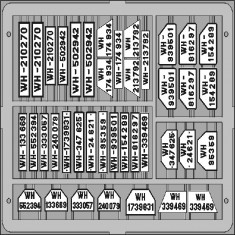 Colour Photoetch for 1/35 German Car License Plates