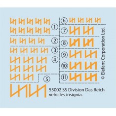 1/35 SS Division Das Reich Vehicles Insignia (11 Variants)