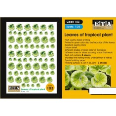 1/35, 1/32, 1/24 Leaves of Tropical Plant for All Season Vol.1 (3 sheets)