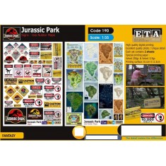 1/35 Modern Jurassic Park Signs & Maps (2 sheets)