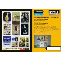 1/35 WWII British War Propaganda Posters (2 sheets)