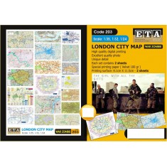 1/35, 1/32, 1/24 London City Map (2 sheets)