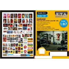 1/87 Modern Posters, Signs, Photos Garage 1980 - 1990 (2 sheets)