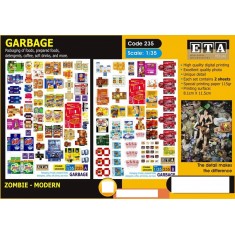 1/35 Modern Garbage - Packaging of Food, Drinks, Detergents & more (2 sheets)