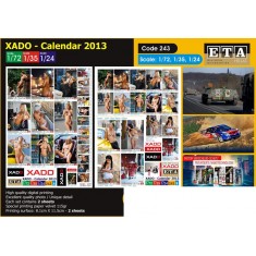 1/24 Zombie/Modern Calendar 2013 XADO (2 sheets)