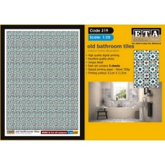 1/35 Old Bathroom Tiles for All Season Vol.1 (3 sheets)