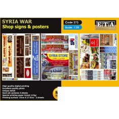 1/35 Modern SYRIA WAR Shop Signs (3 sheets)