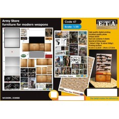1/35 Modern War Army Store Furniture (papers)