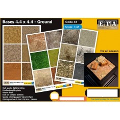 1/35 Bases 4.4x4.4 Ground 1.35 for all season (3 sheets)