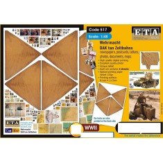 1/48 WWII Wehrmacht DAK Tan Zeltbahns (2 sheets)