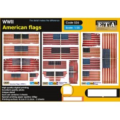 1/35 WWII US Flags (3 sheets)