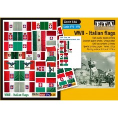 1/72, 1/76 WWII Italian Flags (2 sheets)