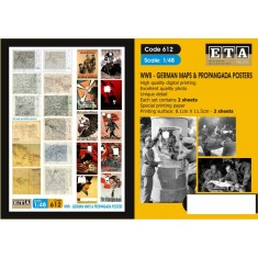 1/48 WWII German Maps & Propaganda Posters (2 sheets)