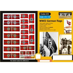 1/72, 1/76 WWII German Battle Flag (2 sheets)