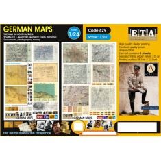 1/24 WWII German Maps (2 sheets)