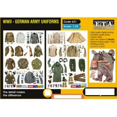 1/35 WWII German Army Uniforms (2 sheets)