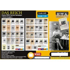 1/35 Das Reich - Original WWII German Newspaper Covers and Pages (2 sheets)