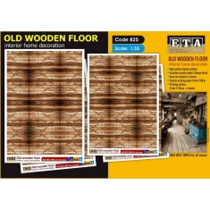 1/35, 1/32 WWII Wild West Old Wooden Floor for All Season (4 sheets)