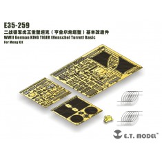 1/35 WWII German King Tiger (Henschel Turret) Basic Detail Set for Meng Models