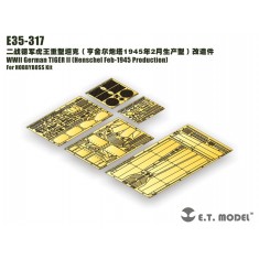 1/35 WWII German TIGER II Henschel Feb-1945 Detail Set For Hobby Boss kits