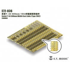 1/72 Soviet T-34 500mm Width Cast Track Links (Type 1942)