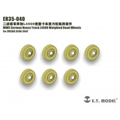 1/35 WWII German Heavy Truck L-4500 Weighted Road Wheels for Zvezda kit #3596/3647