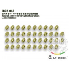 1/35 Modern US M1000 HETS Weighted Road Wheels for HobbyBoss 85502