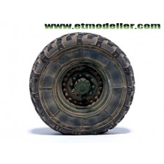 1/35 Modern US M1083 FMTV Standard Cargo Truck Weighted Road Wheels for Trumpeter#01007