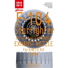 1/48 F-104 J79-GE-8 Exhaust Nozzle & Afterburner (OPEN) for Kinetic kits