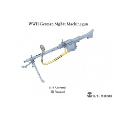1/16 WWII German MG34t Machinegun (3D Printed)