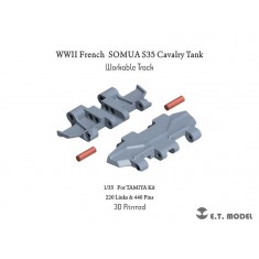 1/35 WWII French SOMUA S35 Cavalry Tank Workable Track for Tamiya kits