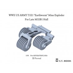 1/35 WWII US Army T1E1 "Earthworm" Late M32B1 Hull Mine Exploder for Asuka/Tasca kits