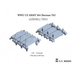 1/35 WWII US Army M4 Sherman T62 Workable Track (3D Printed)