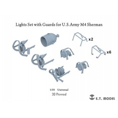 1/35 US Army M4 Sherman Lights Set with Guards