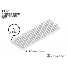 ABS Bar Rods D=1.0mm (Universal) (10pcs)