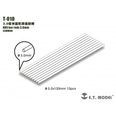 ABS Bar Rods D=3.0mm (Universal) (10pcs)