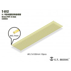 Brass Pipe 0.7mm x 100mm (10pcs)