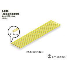 Brass Pipe 1.8mm x 100mm (5pcs)