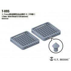 1.7mm Rivet Head C (120pcs)