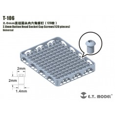 2.0mm Button Head Socket Cap Screws (120pcs)